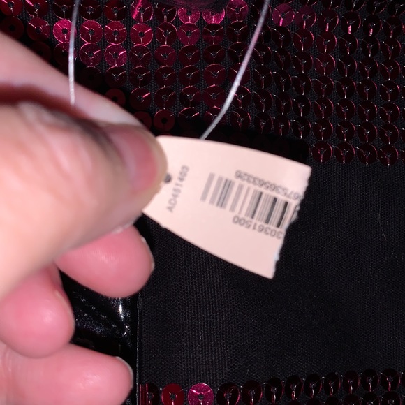 Large Victoria’s Secret Black with Red sequins Tote. - Picture 3 of 5